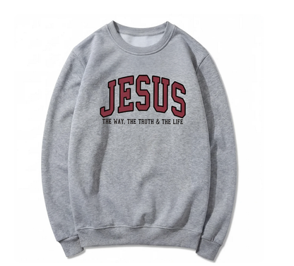 Jesus The Way The Truth and The Life Varsity Sweatshirt