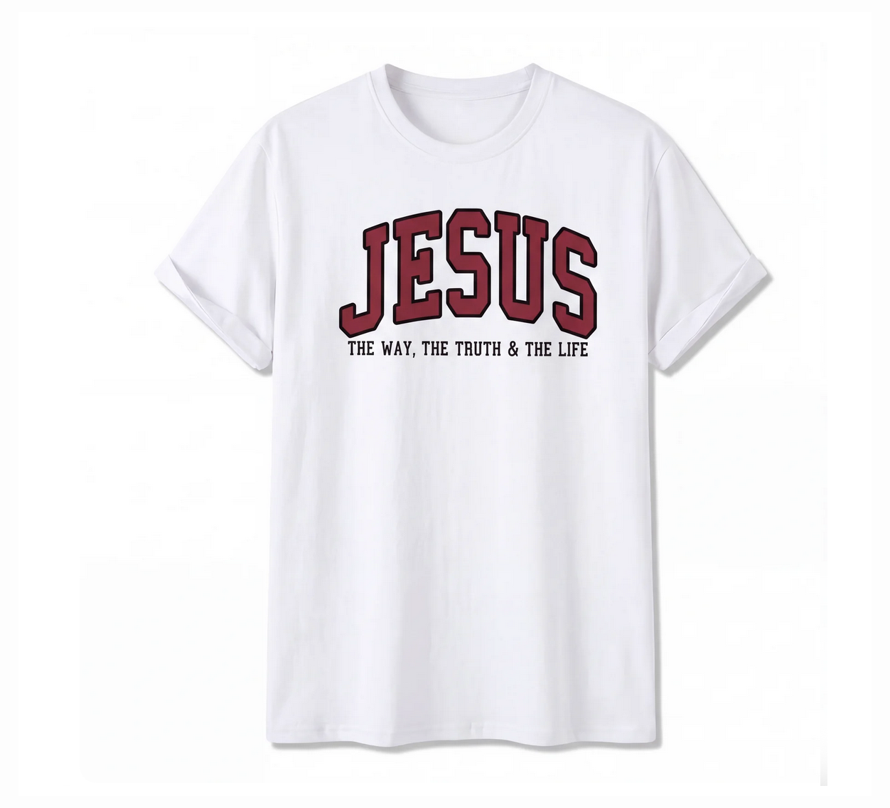 Jesus The Way The Truth and The Life Varsity T-Shirt
